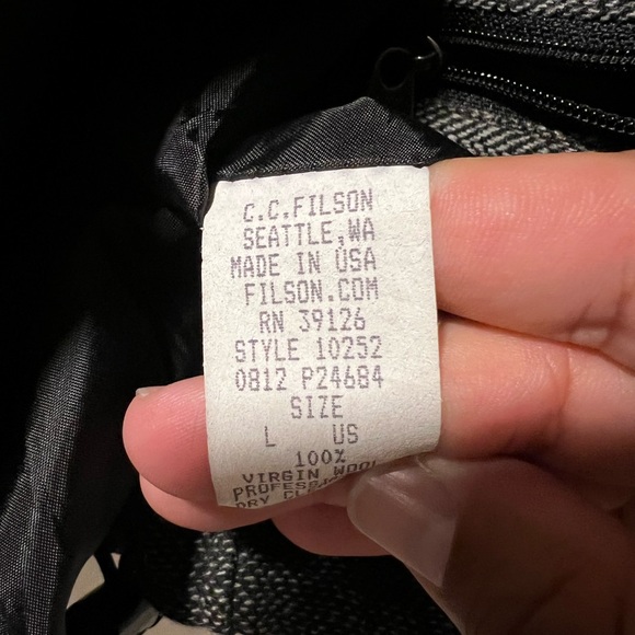 Filson Black Label Wool Striped Bomber - Picture 7 of 9